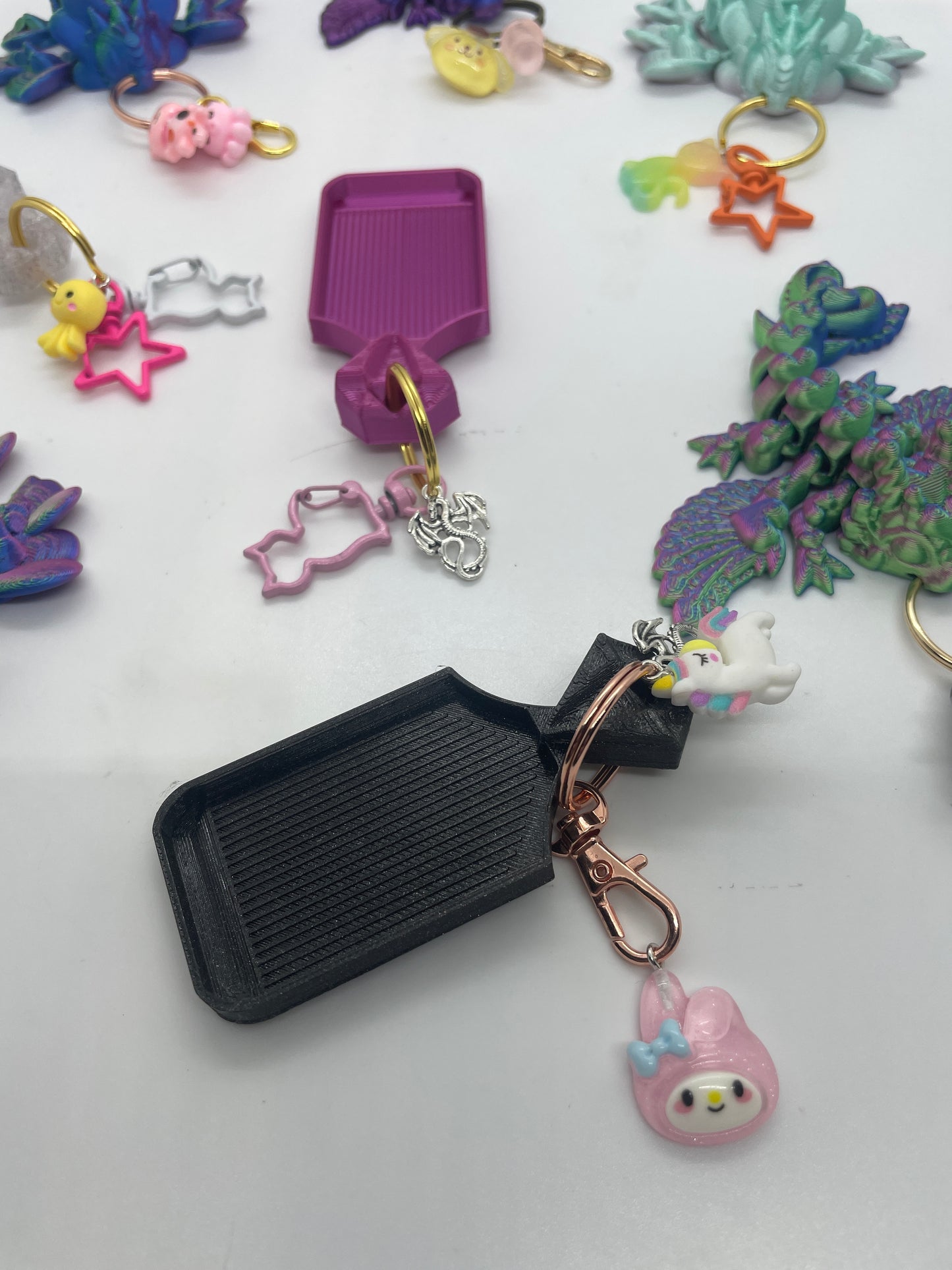 Dragon Diamond Art Tray Keyring, Keep Your Keys Together While Showing Off Your Craft!