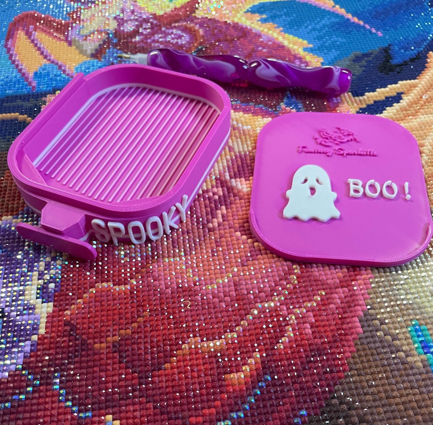 Spooky Boo 2! Return Of the BOO! Multi Colour Spooky Boo Diamond Art Trays