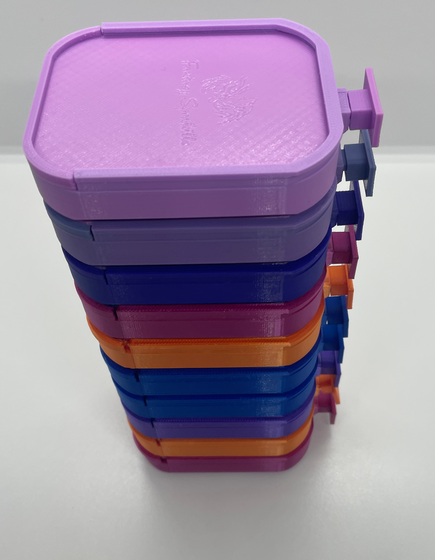 Deluxe Stackable Diamond Painting Trays with Sliding Lid in Fantasy Colours Diamond Drill Paint Tray